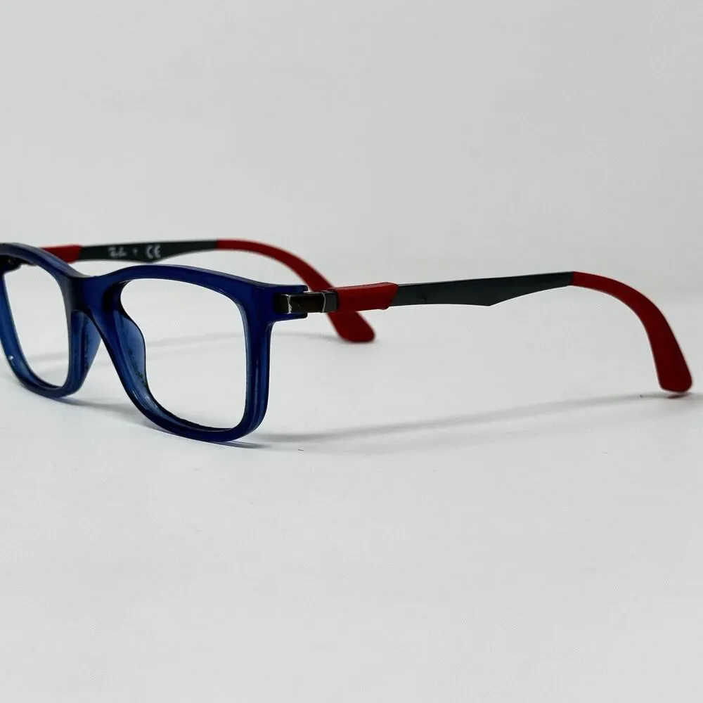 Ray-Ban RB1549 3734 Transparent Blue Eyeglass Frames Kids 46-16-125 Authentic